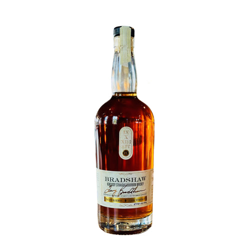 Bottle of Bradshaw Single Barrel Cask Strength Kentucky Straight Bourbon Whiskey 750ml